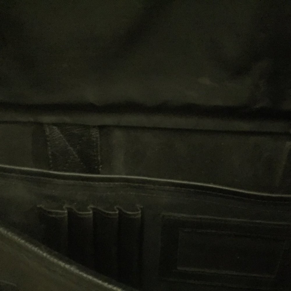 Preowned Dell Laptop Black Leather Shoulder Bag - Picture 4 of 11